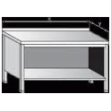 Pracovní nerezový stůl oplechovaný s policí (pult), rozměr (šxhxv): 1500 x 600 x 900 mm