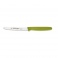 Nůž univerzální vroubkovaný, délka 11 cm, barva zelená
