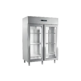 Chladicí skříň 1400 l prosklená + S (se sterilizátorem) ENR 1400 G S RM GASTRO