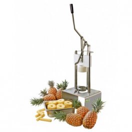 Loupač a kráječ ananasu profesionální 2 v 1 s podstavcem, kalibrace 102 mm