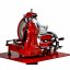 Nářezový stroj mechanický Retro Flywheel CE 300/L červený, prosciutto crudo