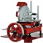 Nářezový stroj mechanický Retro Flywheel CE 300/10H červený, prosciutto crudo